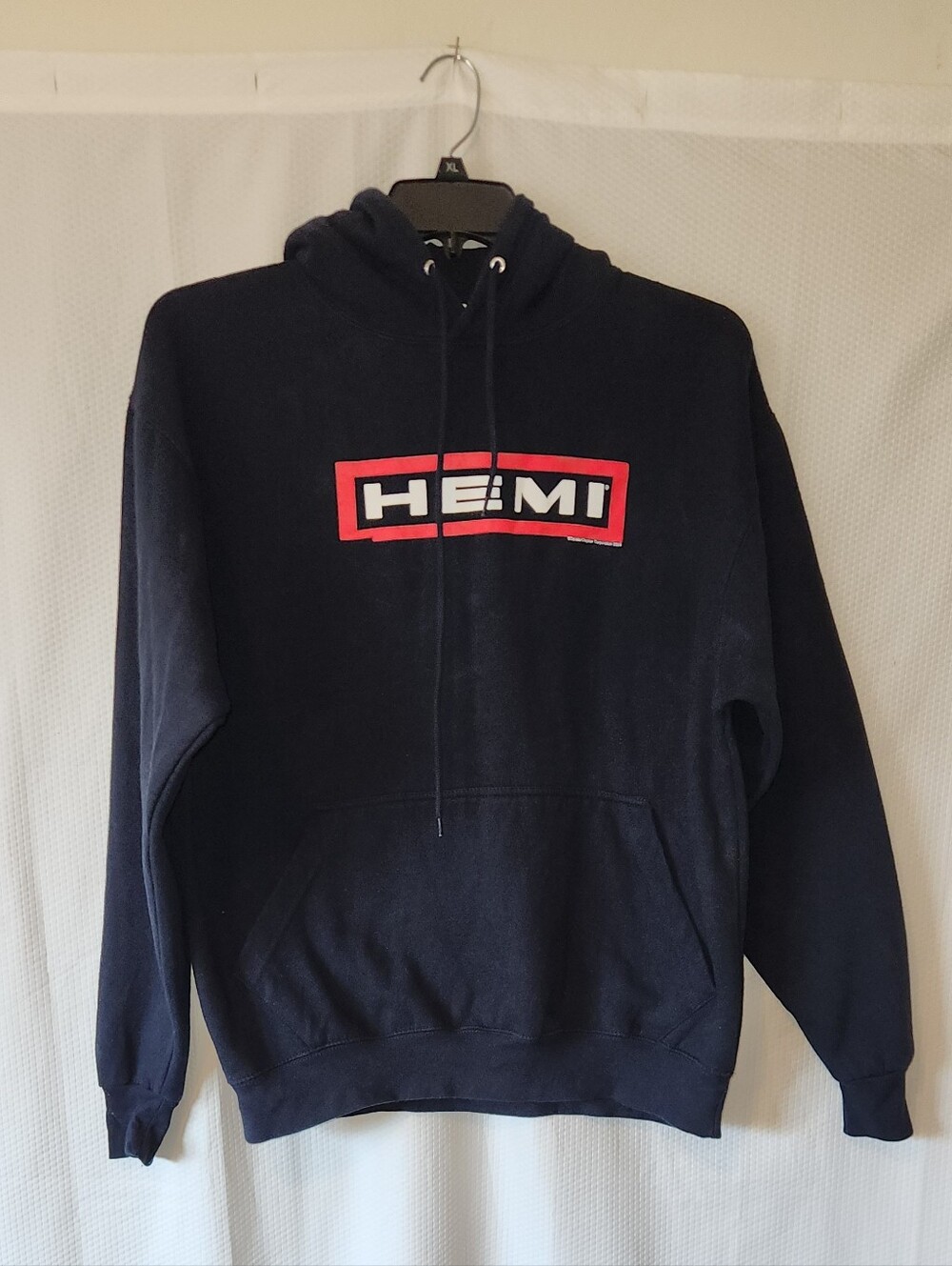 HEMI Logo Black Hoodie with Red Accents Size XLarge
